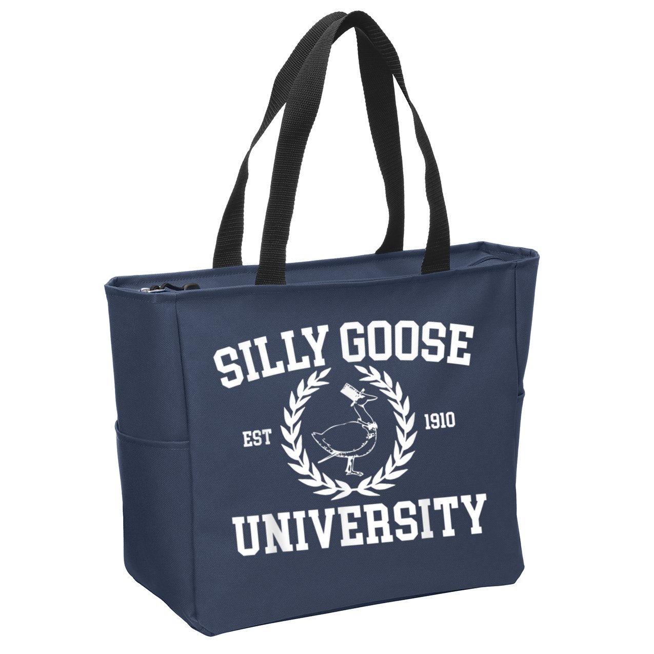 Silly Goose University Silly Goose Meme Costume Zip Tote Bag