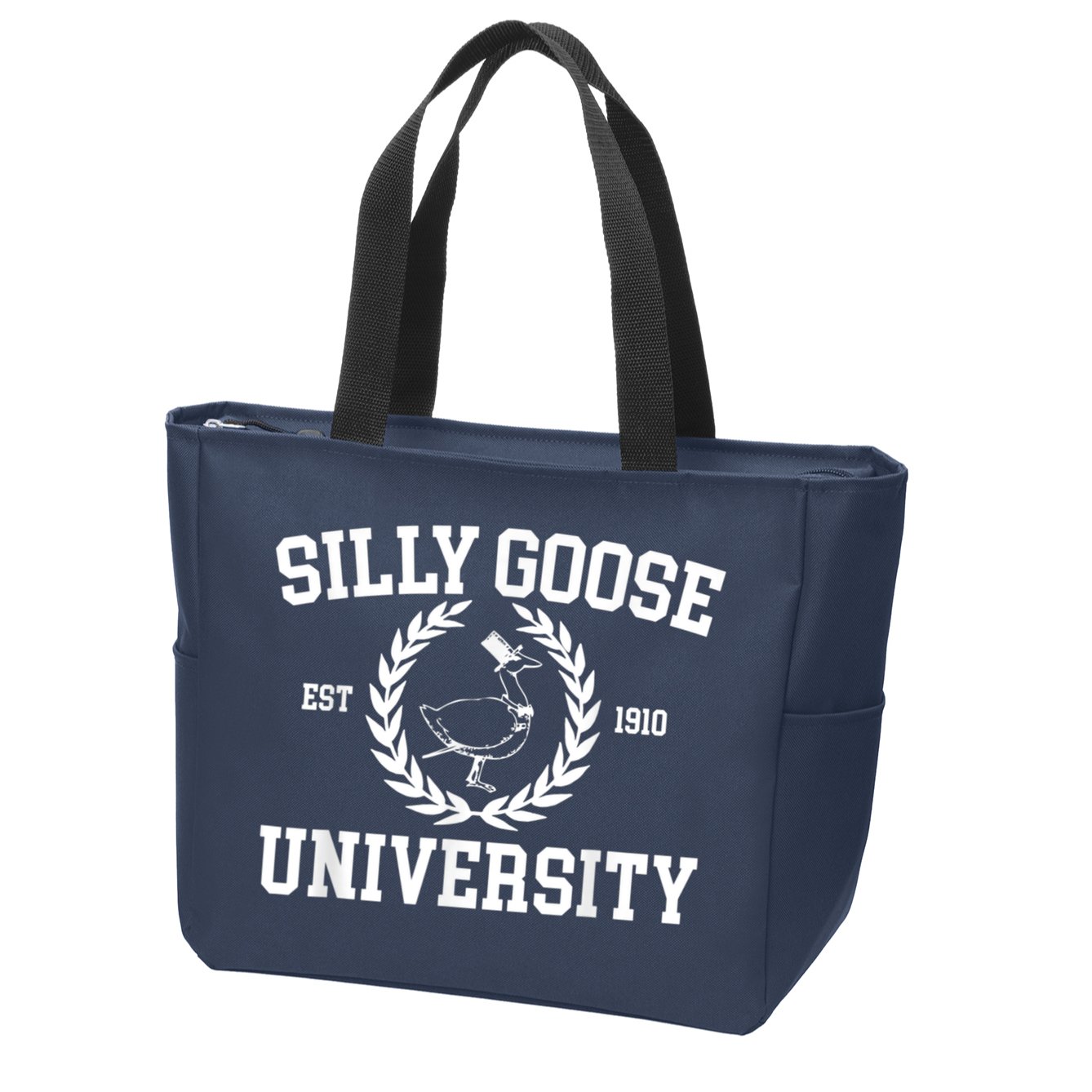 Silly Goose University Silly Goose Meme Costume Zip Tote Bag