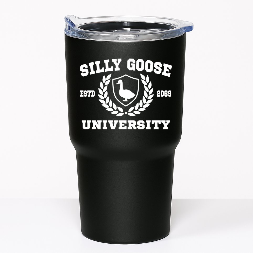 Silly Goose University Funny Meme School Bird Tumbler
