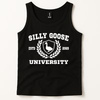 Silly Goose University Funny Meme School Bird Tank Top