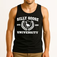 Silly Goose University Funny Meme School Bird Tank Top