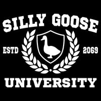 Silly Goose University Funny Meme School Bird Tank Top