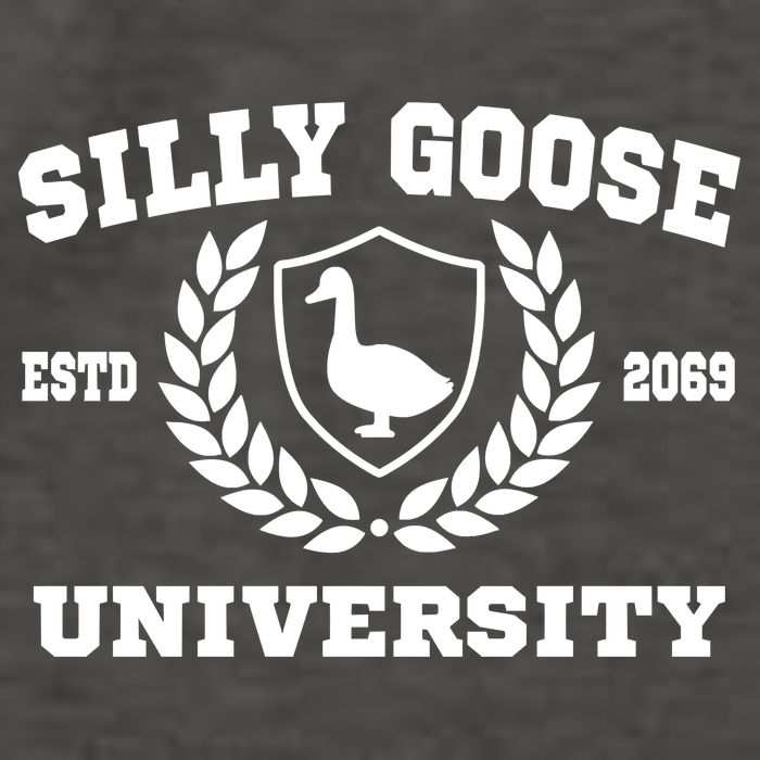 Silly Goose University Funny Meme School Bird Vector Backpack