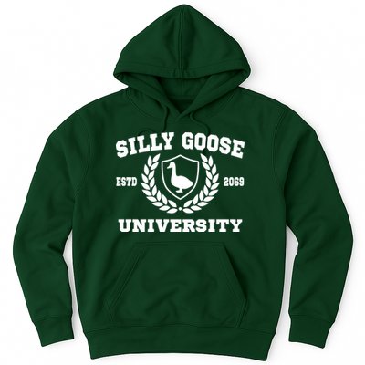 Silly Goose University Funny Meme School Bird Hoodie