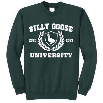 Silly Goose University Funny Meme School Bird Sweatshirt
