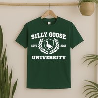 Silly Goose University Funny Meme School Bird T-Shirt