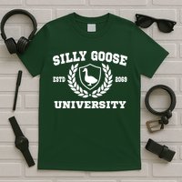 Silly Goose University Funny Meme School Bird T-Shirt