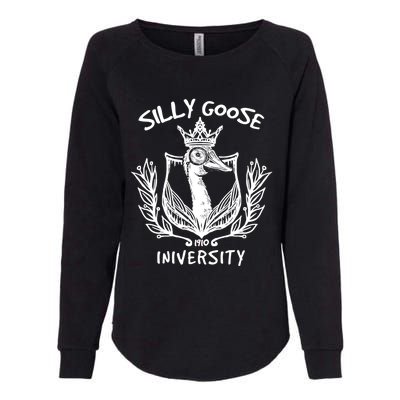 Silly Goose University Womens Silly Goose Meme Costume Womens California Wash Sweatshirt