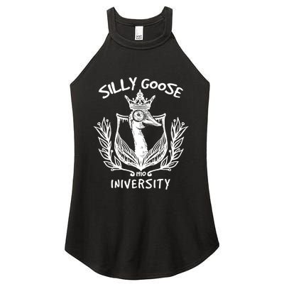 Silly Goose University Womens Silly Goose Meme Costume Women's Perfect Tri Rocker Tank