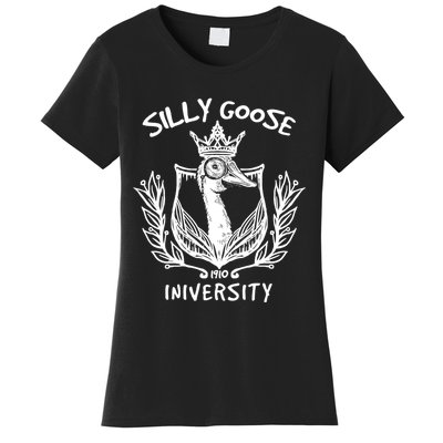 Silly Goose University Womens Silly Goose Meme Costume Women's T-Shirt