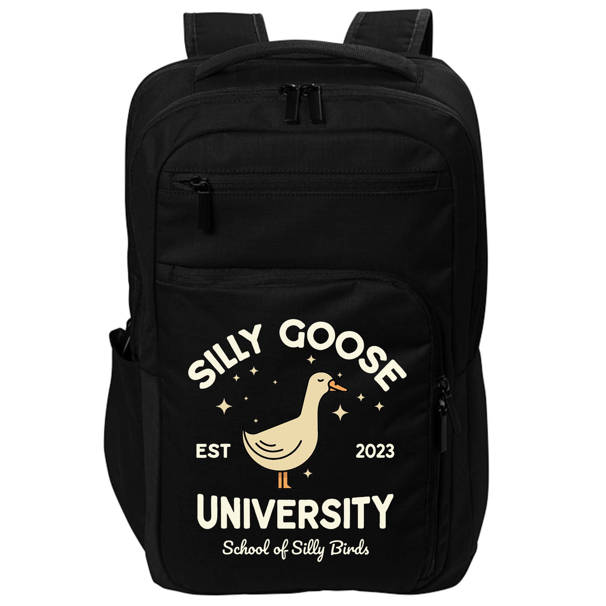 Silly Goose University School Of Silly Birds Sweatshirt Impact Tech Backpack