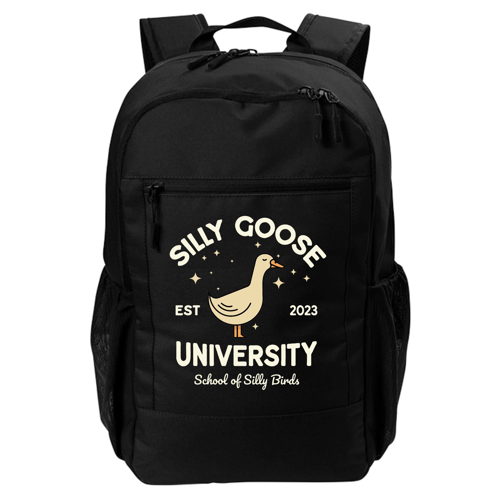 Silly Goose University School Of Silly Birds Sweatshirt Backpack