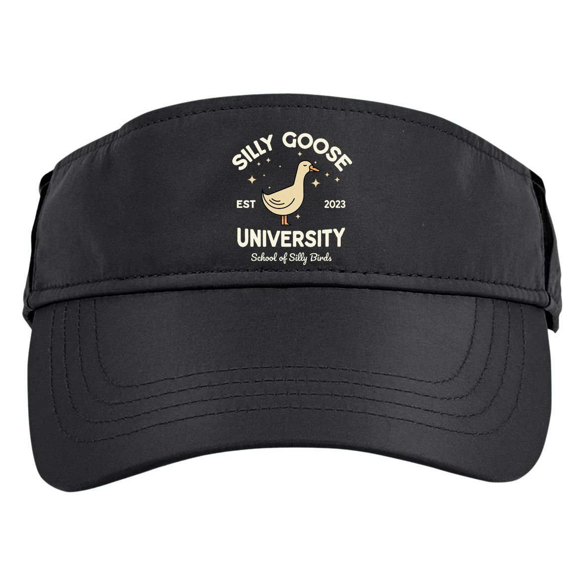 Silly Goose University School Of Silly Birds Sweatshirt Adult Drive Performance Visor