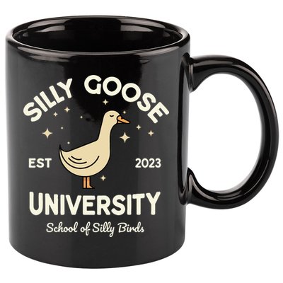 Silly Goose University School Of Silly Birds Sweatshirt 11oz C Handle Ceramic Mug