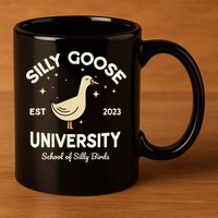 Silly Goose University School Of Silly Birds Sweatshirt 11oz C Handle Ceramic Mug