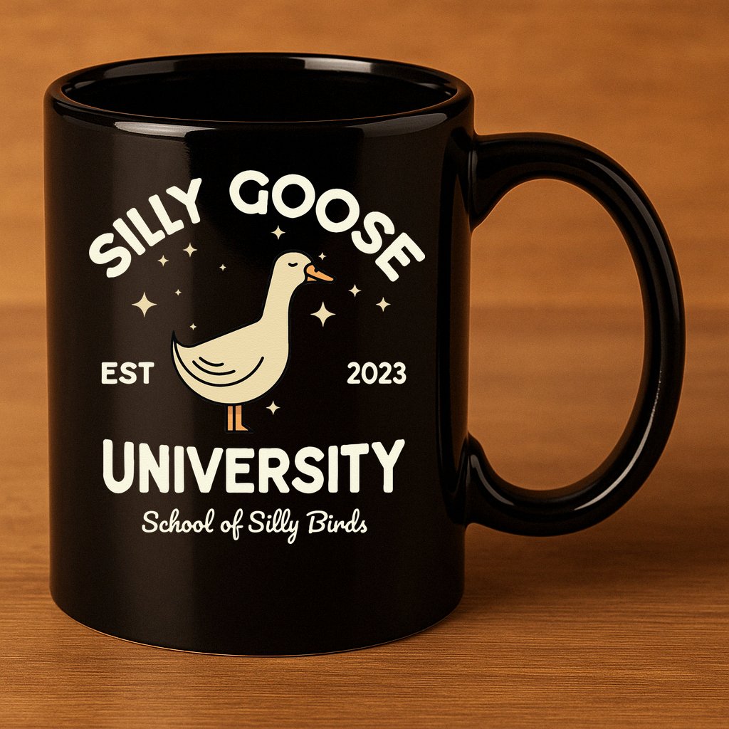 Silly Goose University School Of Silly Birds Sweatshirt 11oz C Handle Ceramic Mug
