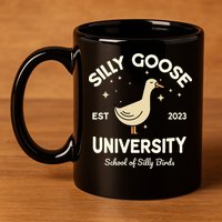 Silly Goose University School Of Silly Birds Sweatshirt 11oz C Handle Ceramic Mug