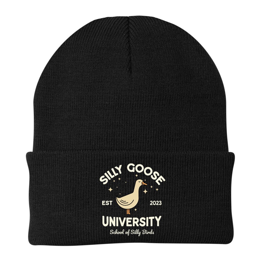 Silly Goose University School Of Silly Birds Sweatshirt Beanie