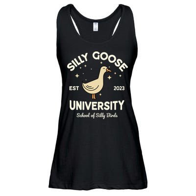 Silly Goose University School Of Silly Birds Sweatshirt Ladies Essential Flowy Tank