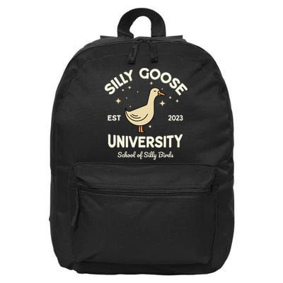 Silly Goose University School Of Silly Birds Sweatshirt 16 in Basic Backpack