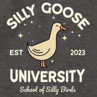 Silly Goose University School Of Silly Birds Sweatshirt Vector Backpack