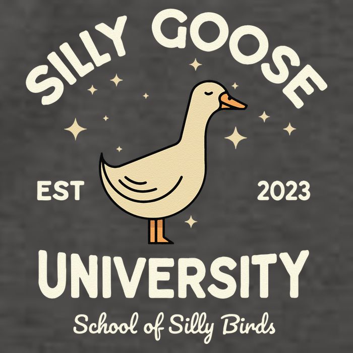 Silly Goose University School Of Silly Birds Sweatshirt Vector Backpack