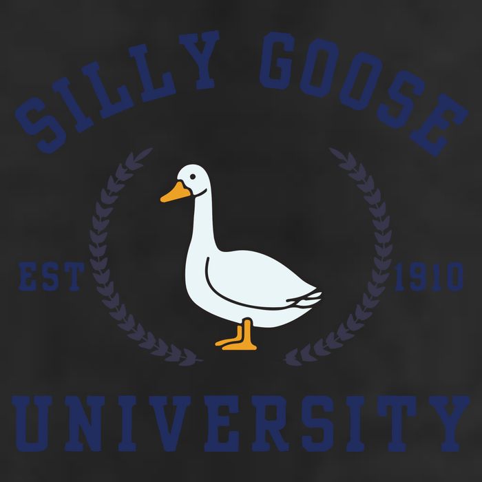Silly Goose University 7 Panel Mesh Trucker Snapback Hat