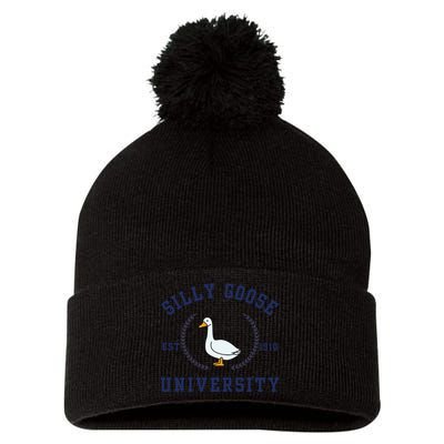 Silly Goose University Pom Pom 12in Knit Beanie