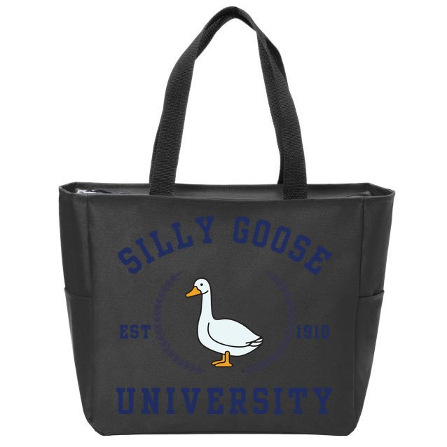 Silly Goose University Zip Tote Bag