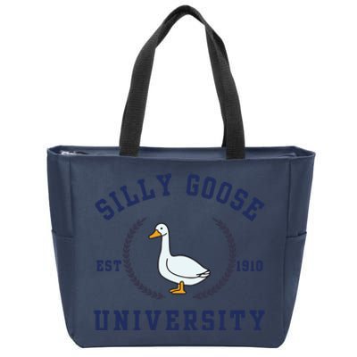 Silly Goose University Zip Tote Bag