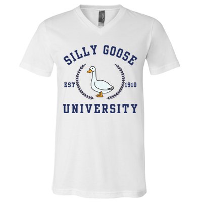 Silly Goose University V-Neck T-Shirt