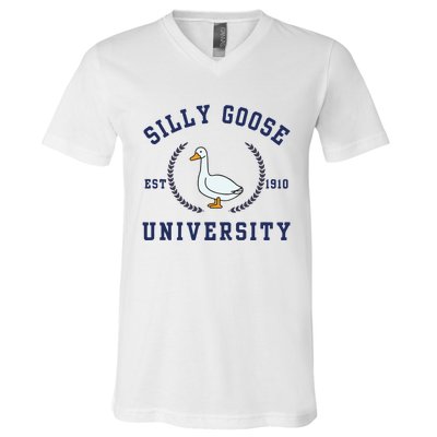 Silly Goose University V-Neck T-Shirt