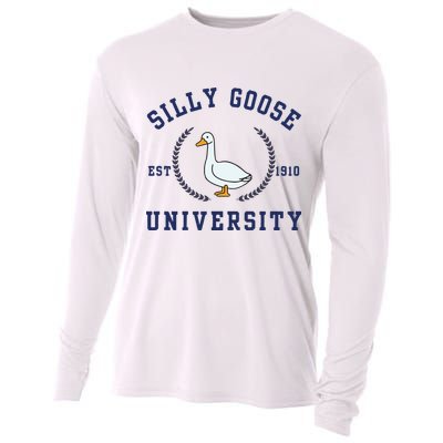 Silly Goose University Cooling Performance Long Sleeve Crew