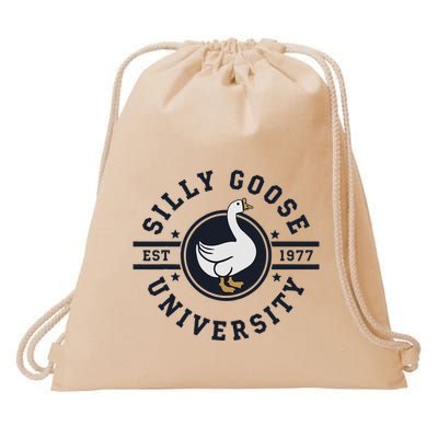 Silly Goose U.N.I.V.E.R.S.I.T.Y Drawstring Bag