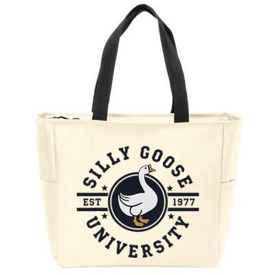 Silly Goose U.N.I.V.E.R.S.I.T.Y Zip Tote Bag