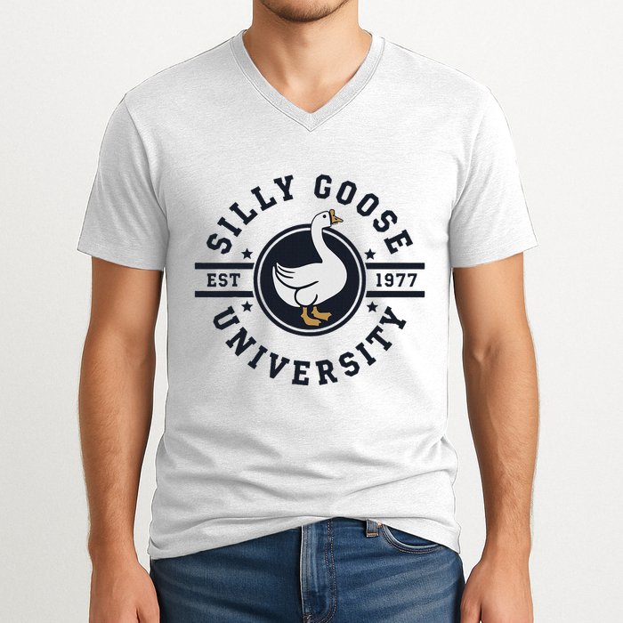 Silly Goose U.N.I.V.E.R.S.I.T.Y V-Neck T-Shirt