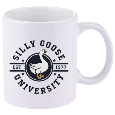 Silly Goose U.N.I.V.E.R.S.I.T.Y 11oz C Handle Ceramic Mug