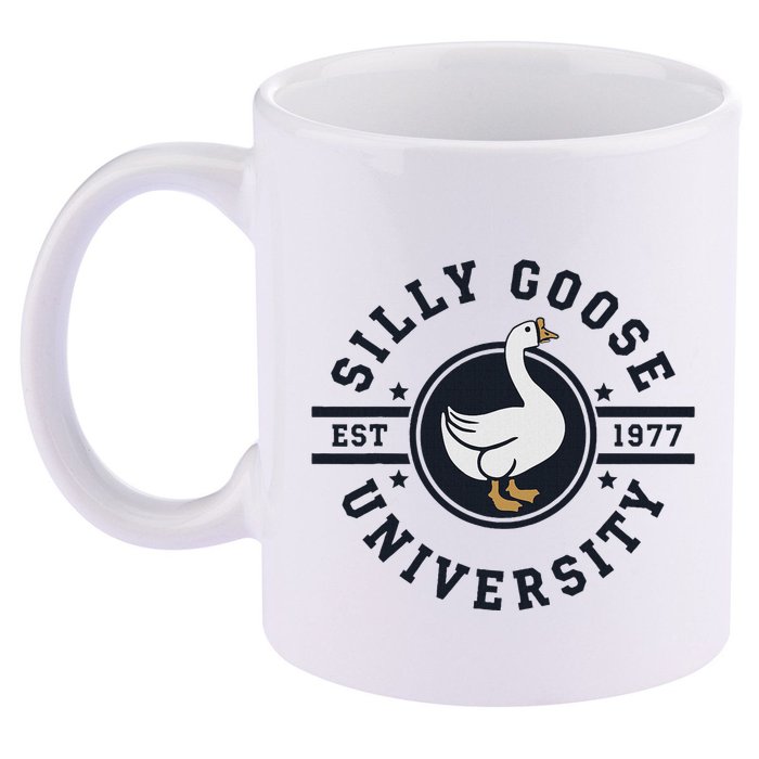 Silly Goose U.N.I.V.E.R.S.I.T.Y 11oz C Handle Ceramic Mug