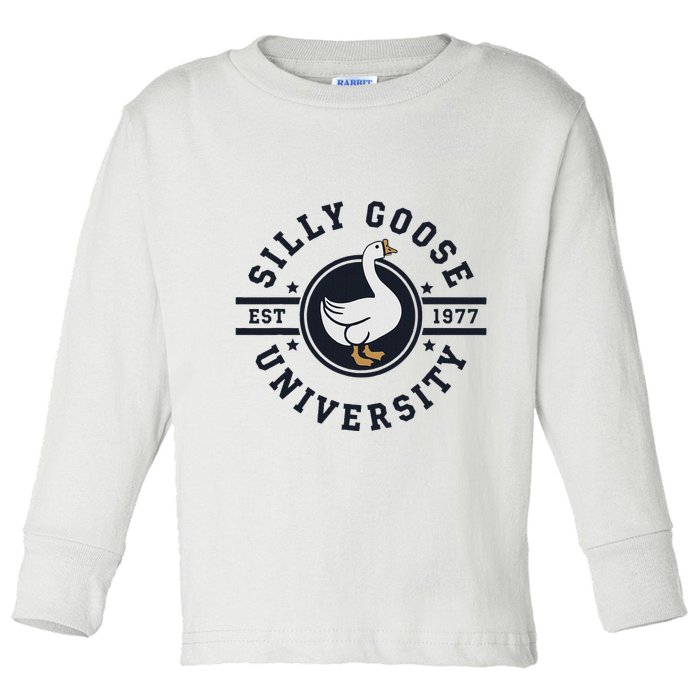 Silly Goose U.N.I.V.E.R.S.I.T.Y Toddler Long Sleeve Shirt