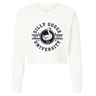 Silly Goose U.N.I.V.E.R.S.I.T.Y Cropped Pullover Crew