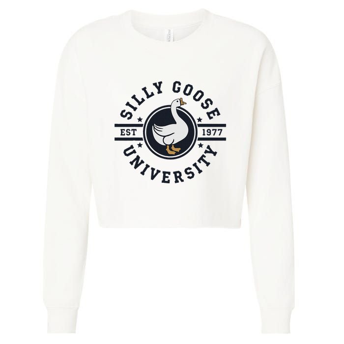 Silly Goose U.N.I.V.E.R.S.I.T.Y Cropped Pullover Crew