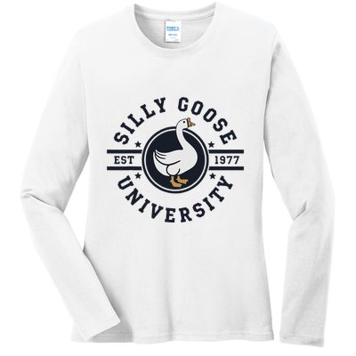 Silly Goose U.N.I.V.E.R.S.I.T.Y Ladies Long Sleeve Shirt