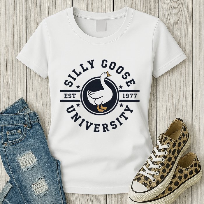 Silly Goose U.N.I.V.E.R.S.I.T.Y Womens T-Shirt