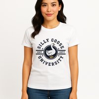 Silly Goose U.N.I.V.E.R.S.I.T.Y Womens T-Shirt