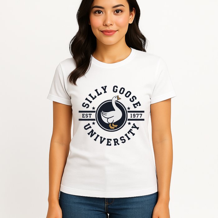 Silly Goose U.N.I.V.E.R.S.I.T.Y Womens T-Shirt