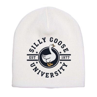 Silly Goose U.N.I.V.E.R.S.I.T.Y Short Acrylic Beanie