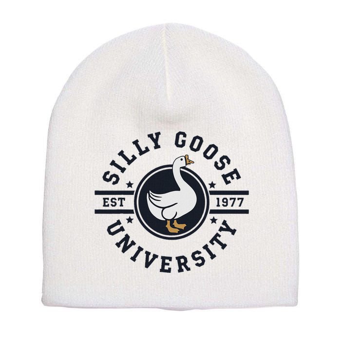 Silly Goose U.N.I.V.E.R.S.I.T.Y Short Acrylic Beanie