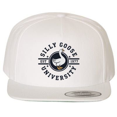Silly Goose U.N.I.V.E.R.S.I.T.Y Wool Snapback Cap