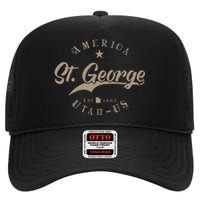 St. George Ut Utah High Crown Mesh Back Trucker Hat