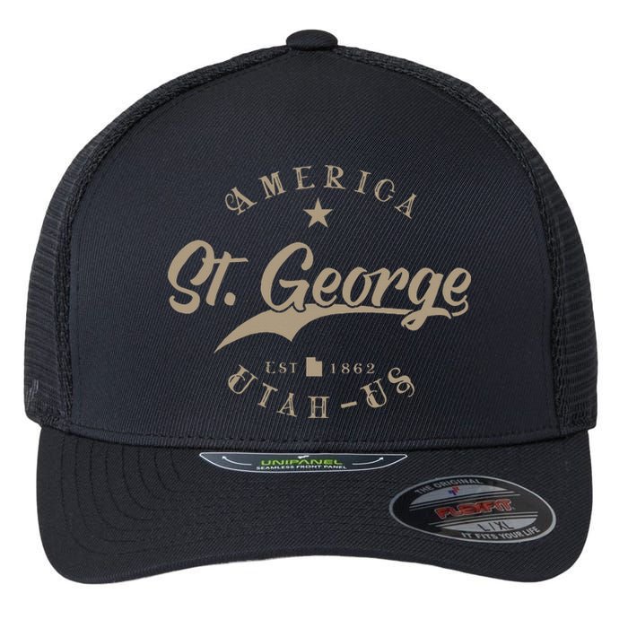 St. George Ut Utah Flexfit Unipanel Trucker Cap